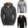 Men's Sports, Fitness, Leisure, Jacquard Hoodie, Cardigan, Hooded Jacket In Spring and Autumn