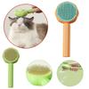 New Sunflower Pet Grooming Brush Self-cleaning, Curved Teeth, And Resin Protection For A Gentle, Spa-like Experience