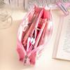 Cute Cartoon 6-layer Transparent Pencil Case Multi-functional Storage Stationery Box School Supplies Kawaii Stationery Bag 1pc