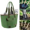 Garden Tools Bucket Bag Multiple Pockets 7.9 Gallons Large Capacity Waterproof Durable Canvas Gardening Organizer Tote