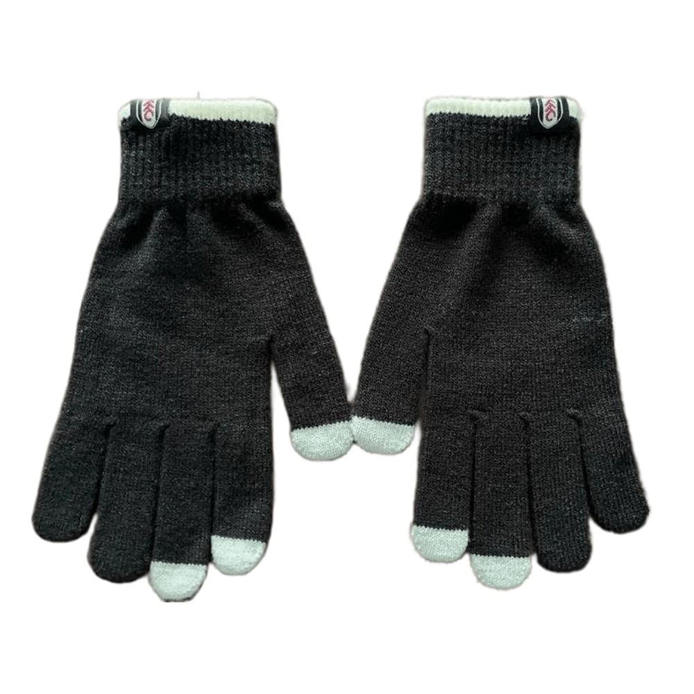 Fulham FC Unisex Adult Knitted Crest Touch Gloves