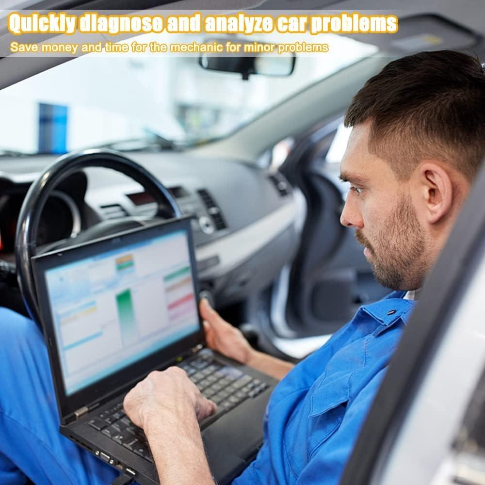 Диагностический инструмент OBD2 Bluetooth, сканер OBD2, считыватель автомобильных кодов Bluetooth, адаптер Bluetooth OBDII ELM327 для всех транспортных средств с протоколом OBDII