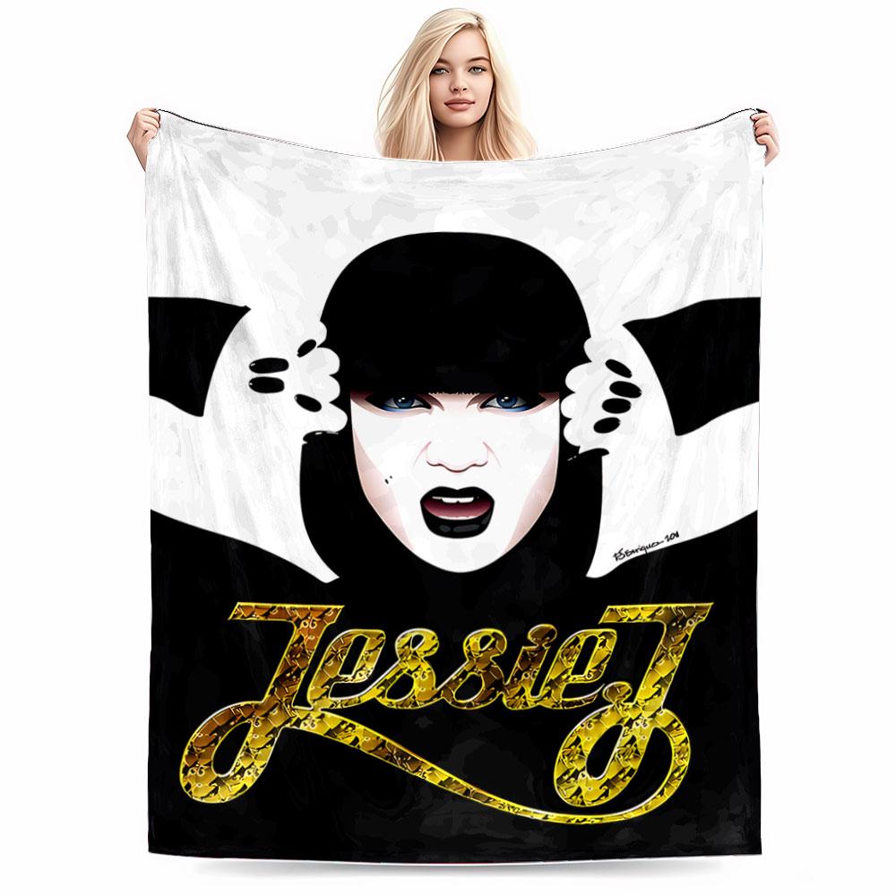 Jessie J Graphic Blanket for all seasons blanket lunch break throw gift