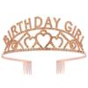 Rhinestone BIRTHDAY QUEEN GIRL Queen Princess Love Birthday Crown Party Supplies