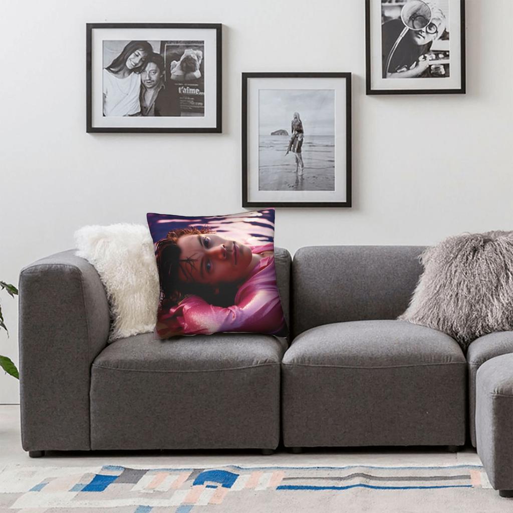 Kiss All The Time Album Square Pillow Case Harrys Music Styles Cushion Cover Decorative Pillowcover For Living Room 45X45Cm