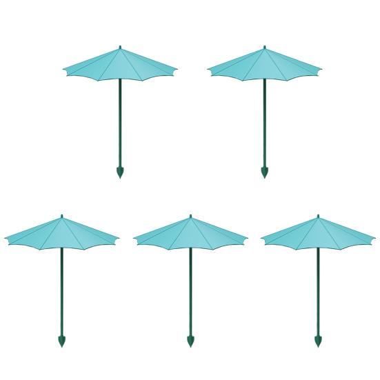 Small Outdoor Parasol 10 Inch Diam Plant Umbrella, UV Protection Shade, Mini Provides Shade Fiberglass Garden Umbrella to ?Defend Plants from