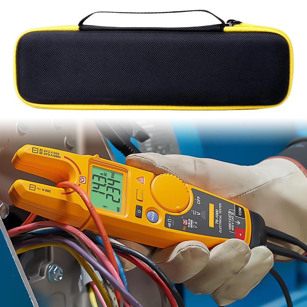 Водонепроницаемая сумка-чехол из ЭВА с сетчатым карманом и застежкой-молнией для хранения мультиметра Fluke T5-1000/T5-600/-1000/-600.