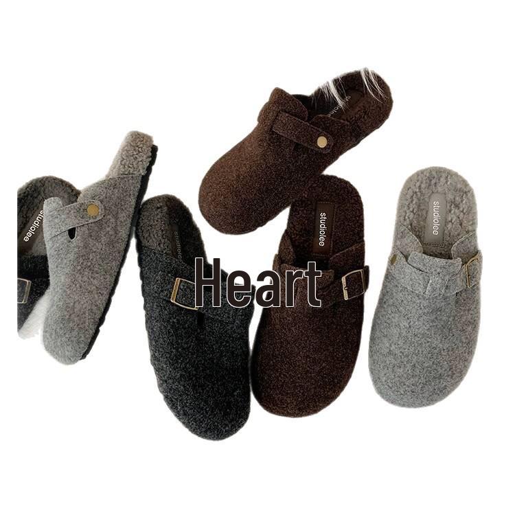 Женские закрытые шлепанцы на толстой подошве в стиле Birkenstock - Коллекция Осень/Зима 2025, Лоферы-слипоны