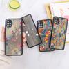 Матовый чехол с цветами для Samsung A05 Funda Galaxy A55 5G A54 A53 A52 A35 A34 A33 A14 A13 A12 A22 A23 A32 A51 A72 A73 M31 Твердый чехол