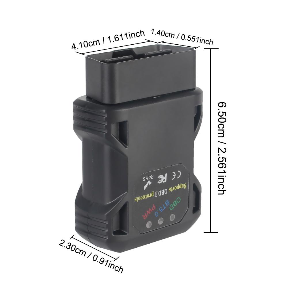 Для Android/IOS Windows Bluetooth 5.0 ELM327 V1.5 автомобильный диагностический инструмент считыватель кодов 3 цвета OBD2 сканер