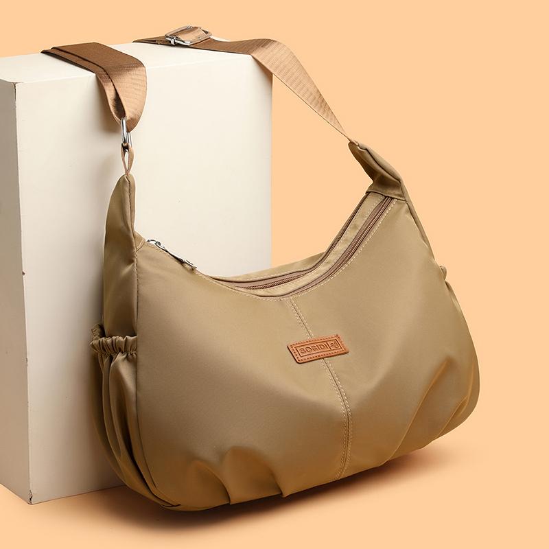 Повседневная женская нейлоновая сумка через плечо, модная, простая, в студенческом стиле, сумка кроссбоди, большой вместимости, дизайнерская женская сумочка