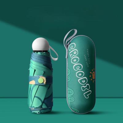 Скидка 50% на зонт от солнца, компактный и портативный, подходит как для дождя, так и для слабого ветра, карманный зонт с функцией автоматического складывания