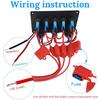 12V/24V Inline Fuse Box Dual USB Socket ON-OFF Toggle For Car LED Voltmeter Power Outlet  Camper