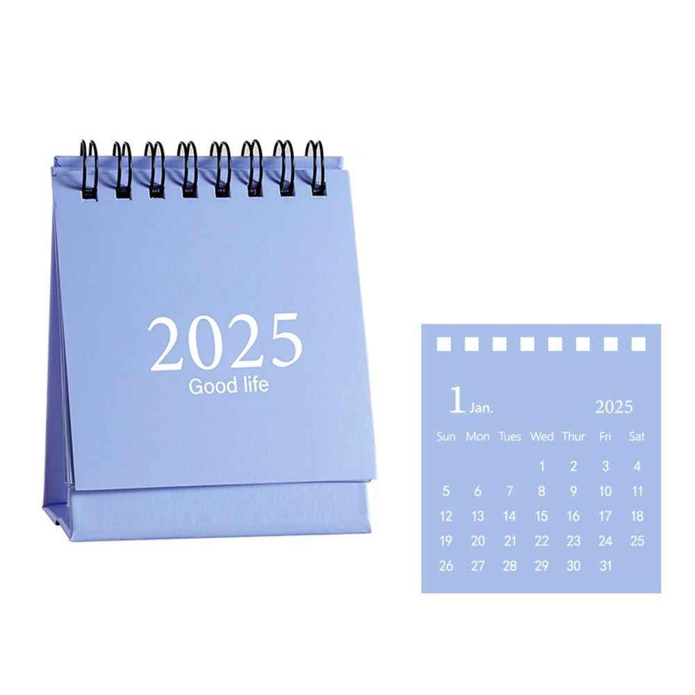 Простой настольный календарь 2025 года 2024.7-2025.12 Расписание управления временем Настольный бумажный календарь