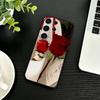 Чехол для телефона 'С Новым годом, Веселого Рождества' для Samsung S26, S25, S24, S23, S22, S21, S20, Ultra, Plus, FE, Черный, Мягкий