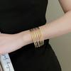 Минималистичный европейский и американский многослойный браслет-манжета - Ретро браслет класса люкс для женщин