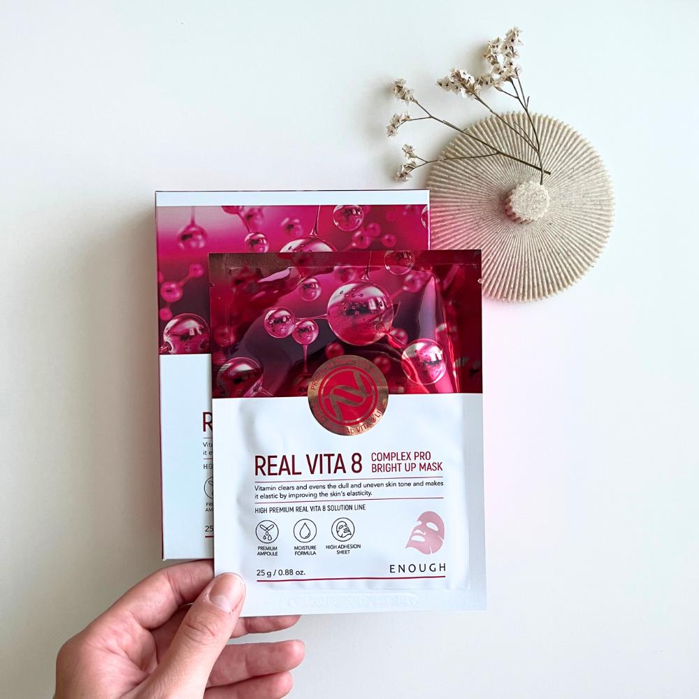 Enough-Real Vita 8 Complex Pro Bright Up Mask 10Ea