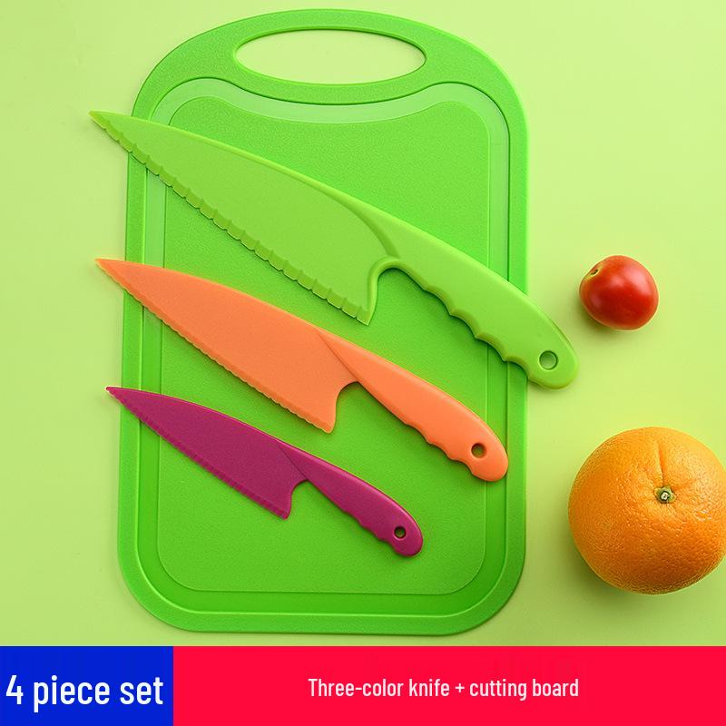 Children's Safe Plastic Knife Set – Ideal for Early Education and Kindergarten.