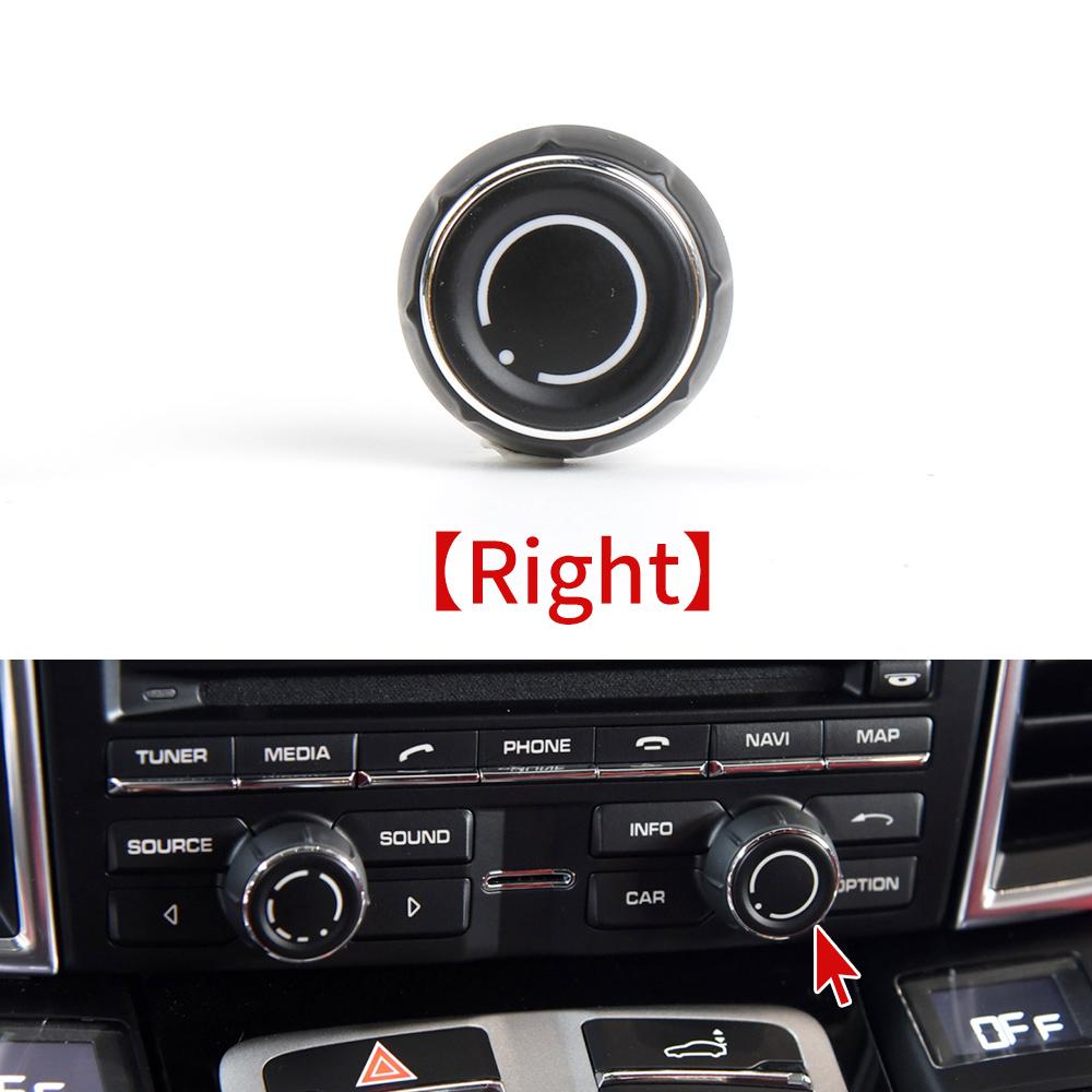 CD Multi-Media Control Switch Button For Porsche Cayenne 7P5 Panamera 970 Macan 95B95B9195 Audio Volume Radio Knob Cover