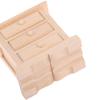 1Pcs 1:12 Dollhouse Wooden Miniature Bedside Cupboard Furniture Diy Accessories