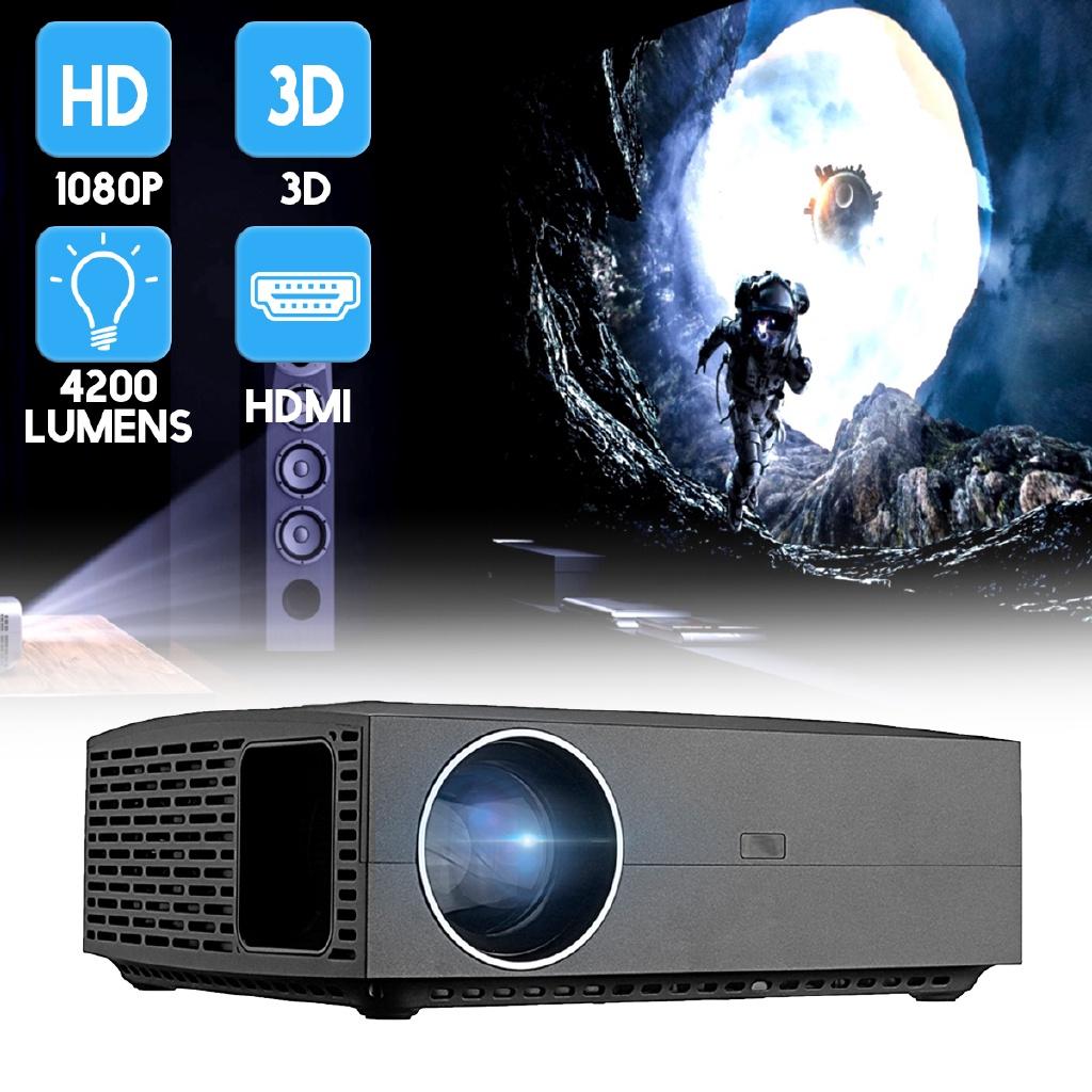 F30 4K 4200 Люмен HD Проектор ЖК 1080P 3D WIFI FHD Мини Портативный Проектор 1920x1080P Домашний Кинотеатр Видео Проектор