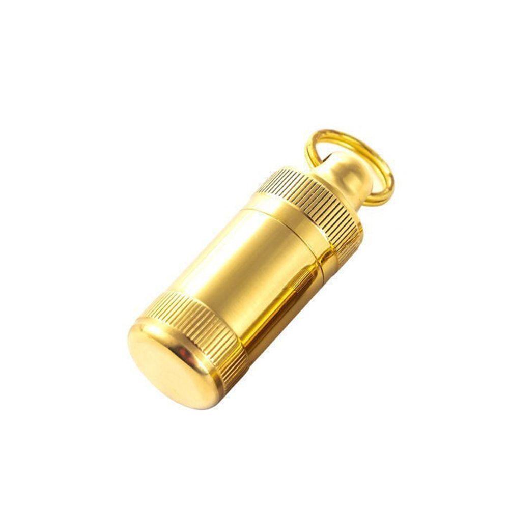 Outdoor Accessory Tablet Container Brass Keychain Holder Pill Bottle Pill Case Pill Storage Box