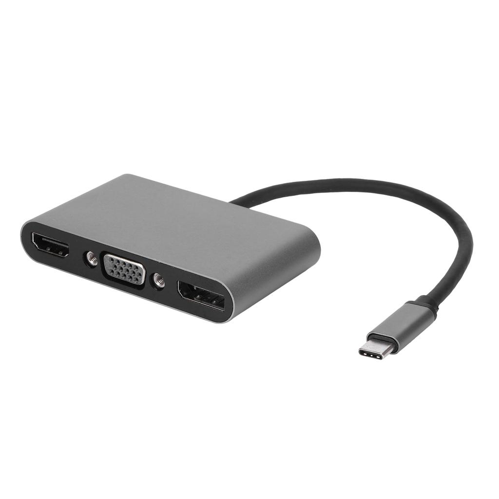 Док-станция 5-в-1 TypeC многофункциональная интерфейс HDMI+DP+VGA+USB+PD адаптер-хаб