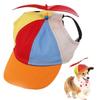 Detachable Pet Propeller Hat Sunproof Dogs Helicopter Top Hat Colorful Dog Baseball Cap  Outdoor