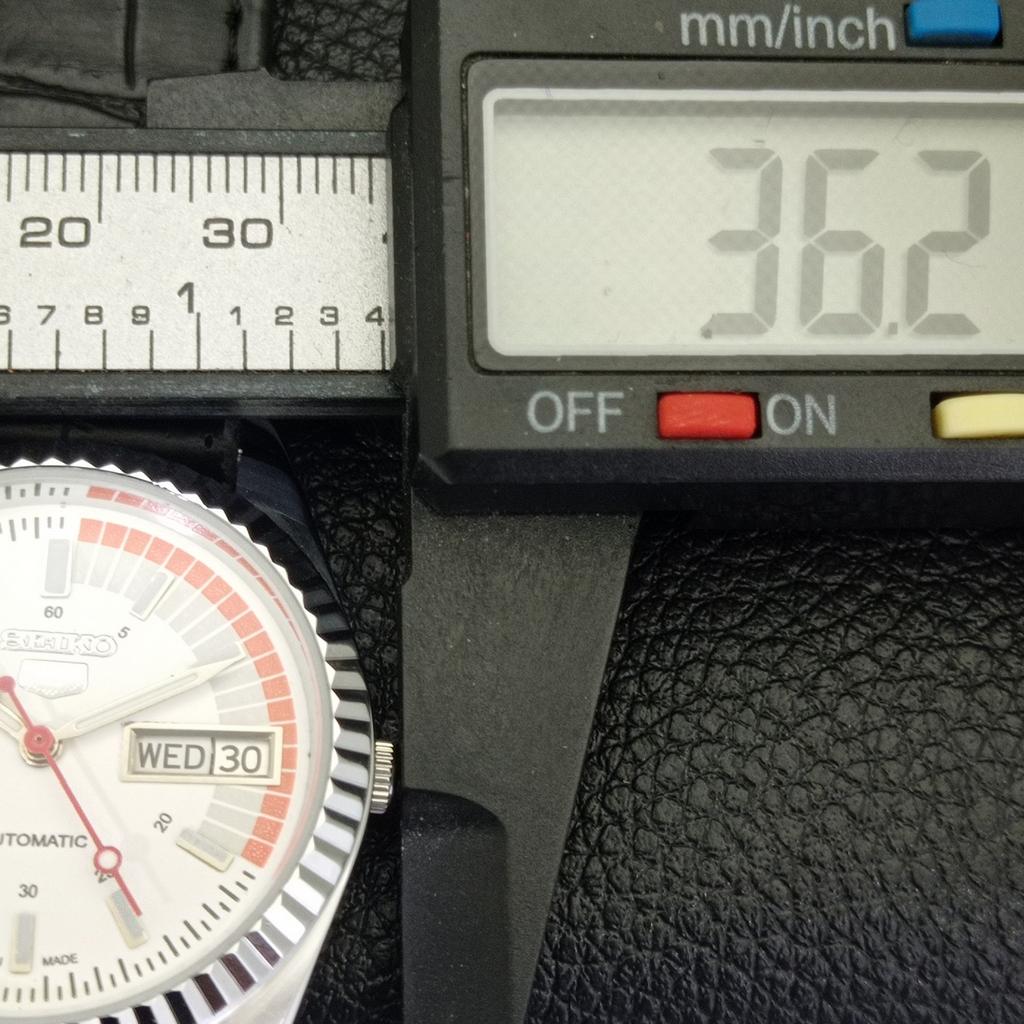 ОТРЕМОНТИРОВАННЫЕ SEIKO 5 АВТОМАТИЧЕСКИЕ 6309A ВИНТАЖНЫЕ ЯПОНСКИЕ МУЖСКИЕ БЕЛЫЕ ЧАСЫ a441996-1