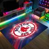 Boston Red Sox Design Crystal Velvet Carpet Cozy Non?Slip Printed Rug For Bedroom Living Room Entrance