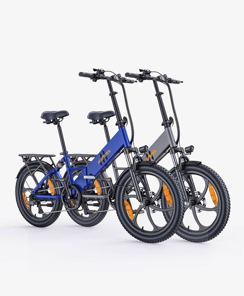 Hillmiles Mile 2 Складной электрический велосипед для городской езды 36V13Ah Аккумулятор 250W Двигатель 150KG Макс. Нагрузка 20-дюймовые колеса Электровелосипед для взрослых