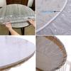 10Pcs Fitted Round Tablecloth Transparent Waterproof Oil-Proof Table Cover Protector Cloth Dinning Table Table Covers Home