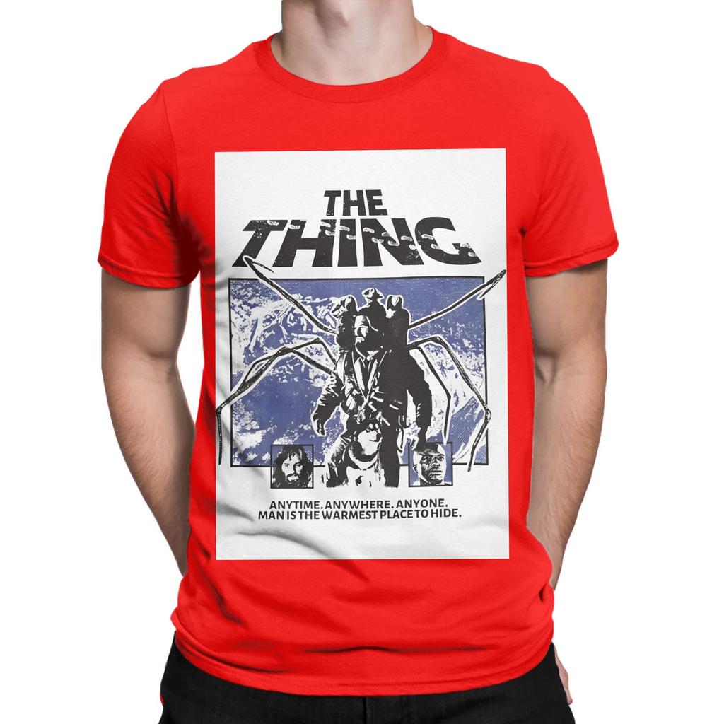 The Thing Horror Movie Poster Art Funny Graphic 100 Cotton TShirt the thing Tops Tees For Unisex