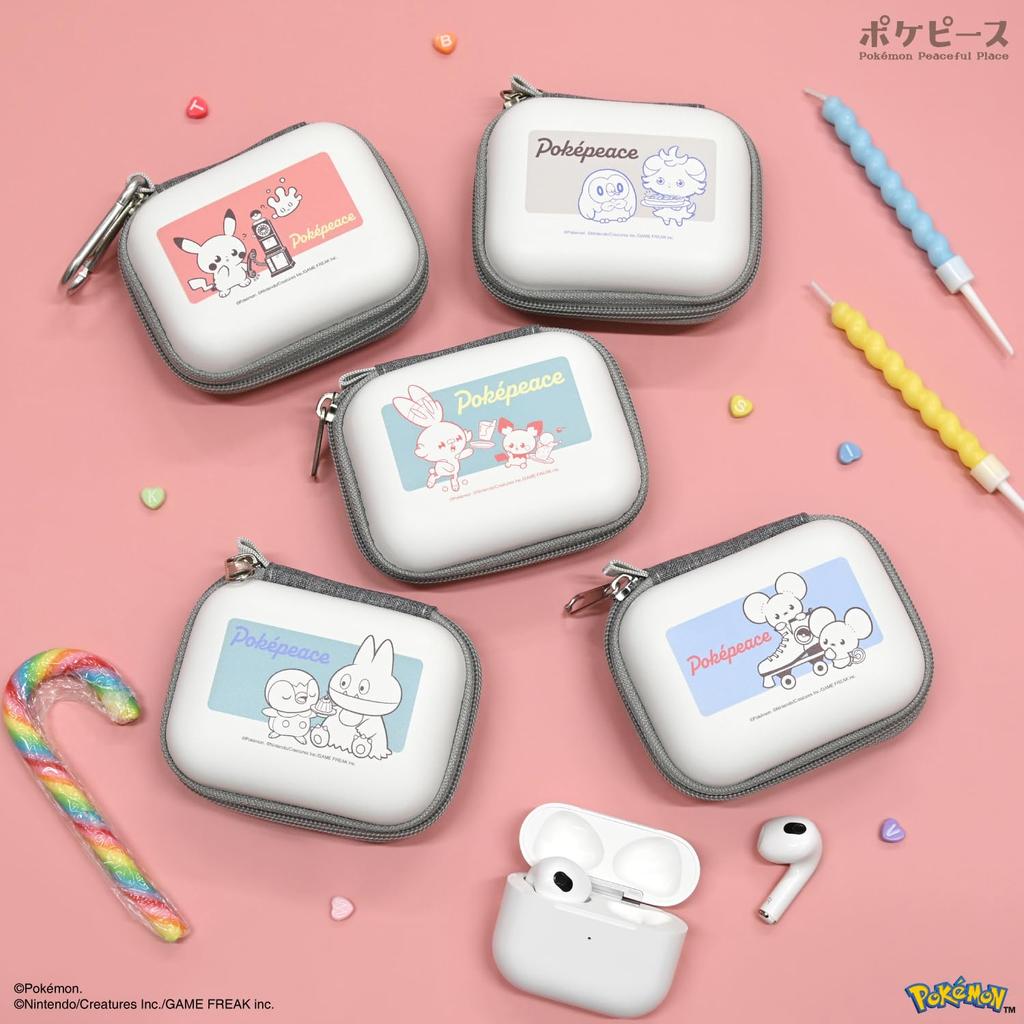 Gourmandise Pokémon PokePeace Чехол-органайзер для гаджетов SS Пикачу и Милсери PKE-08A