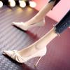 French Small High Heels Women's 2025 New Thin Heel Temperament Elegant Soft Leather Versatile Fashion Pointed Light Mouth Single Shoes