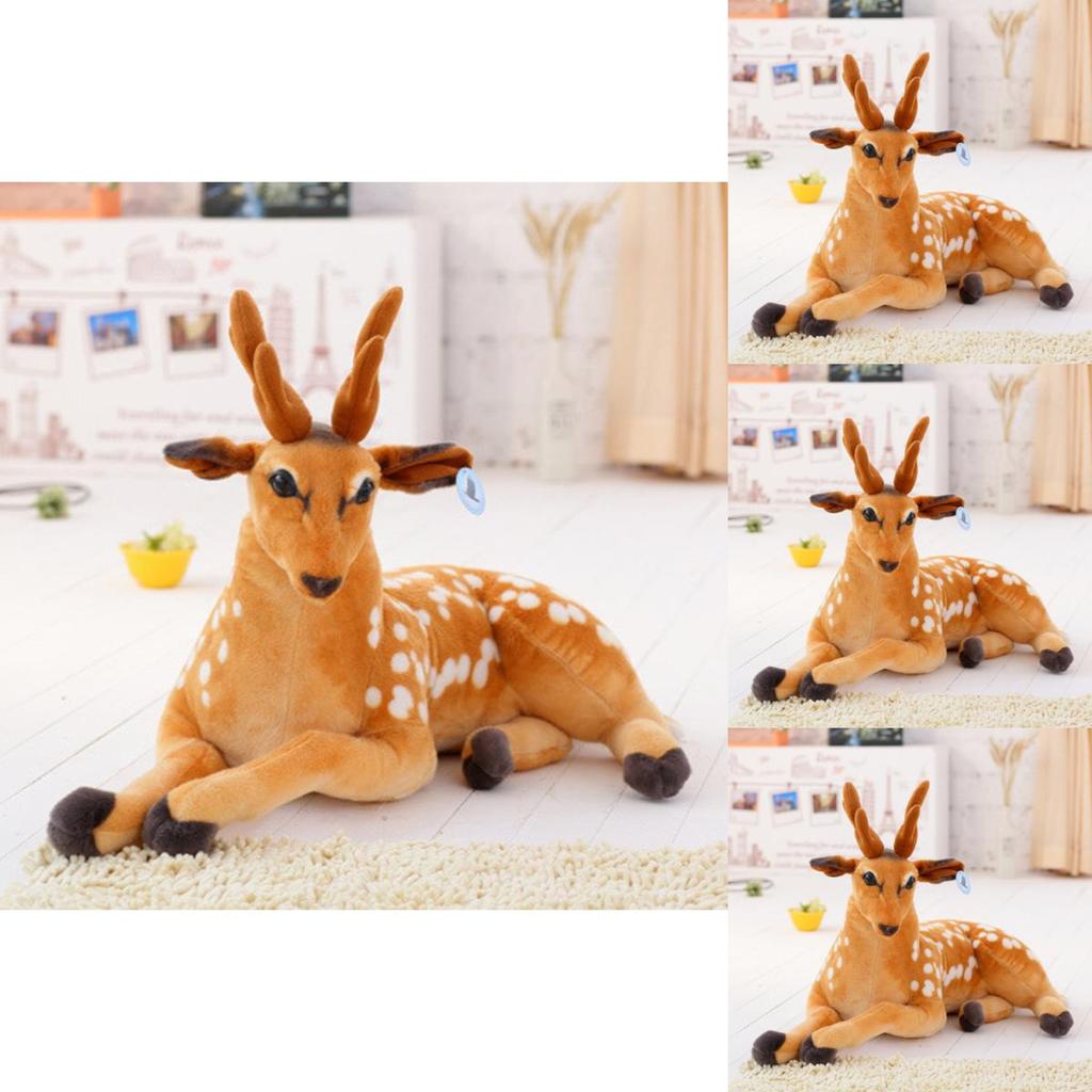 Cute Cartoon Spotted Deer Plush Toy Perfect For Creative Gift And Home Decor