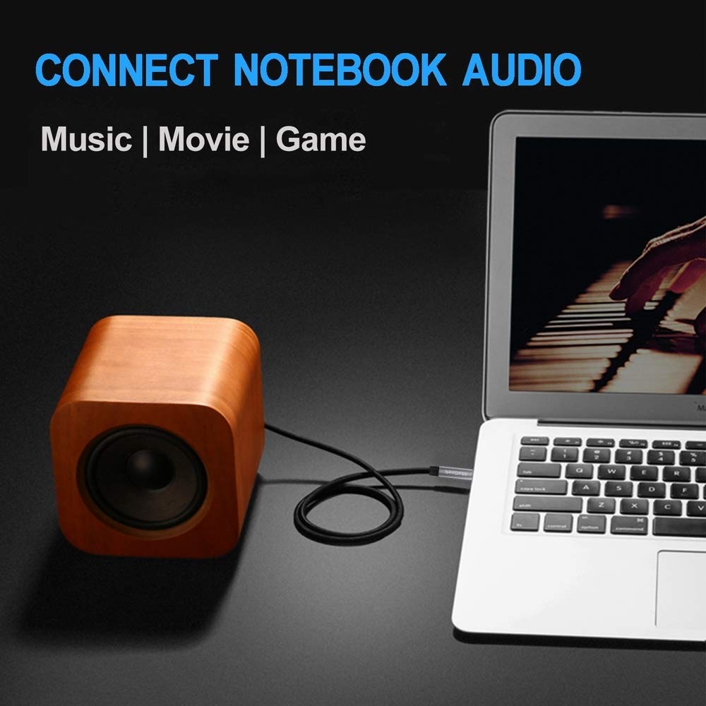 MaGeek Audio AUX Длинный штекер-папа к штекеру-папе Вспомогательный аудио кабель 3,5 мм, совместимый с Beats, автомобилем, домом и всеми аудиоустройствами с AUX-портом, (2,0