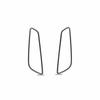2pcs 2016- Black Steel For Cadillac XT5 Seat Adjust Handle Button Frame Trim