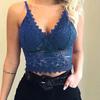 Helicopter-Women Plus Size Vest Crop Wireless Bra Lingerie Sexy V-Neck Underwear Camisole