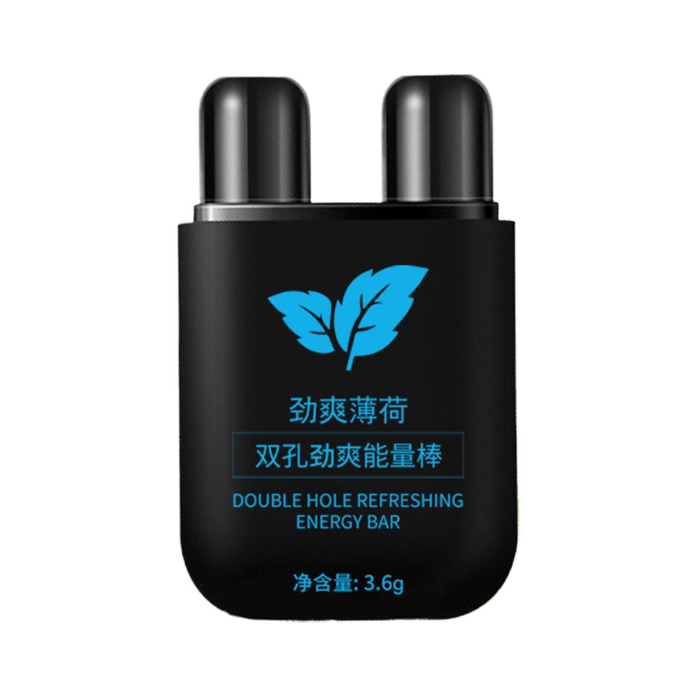 Одорант Двойное отверстие Энергетический батончик Ароматерапия Назальный ингалятор Пары Стик Стимулирующий аромат Предотвращает сонливость