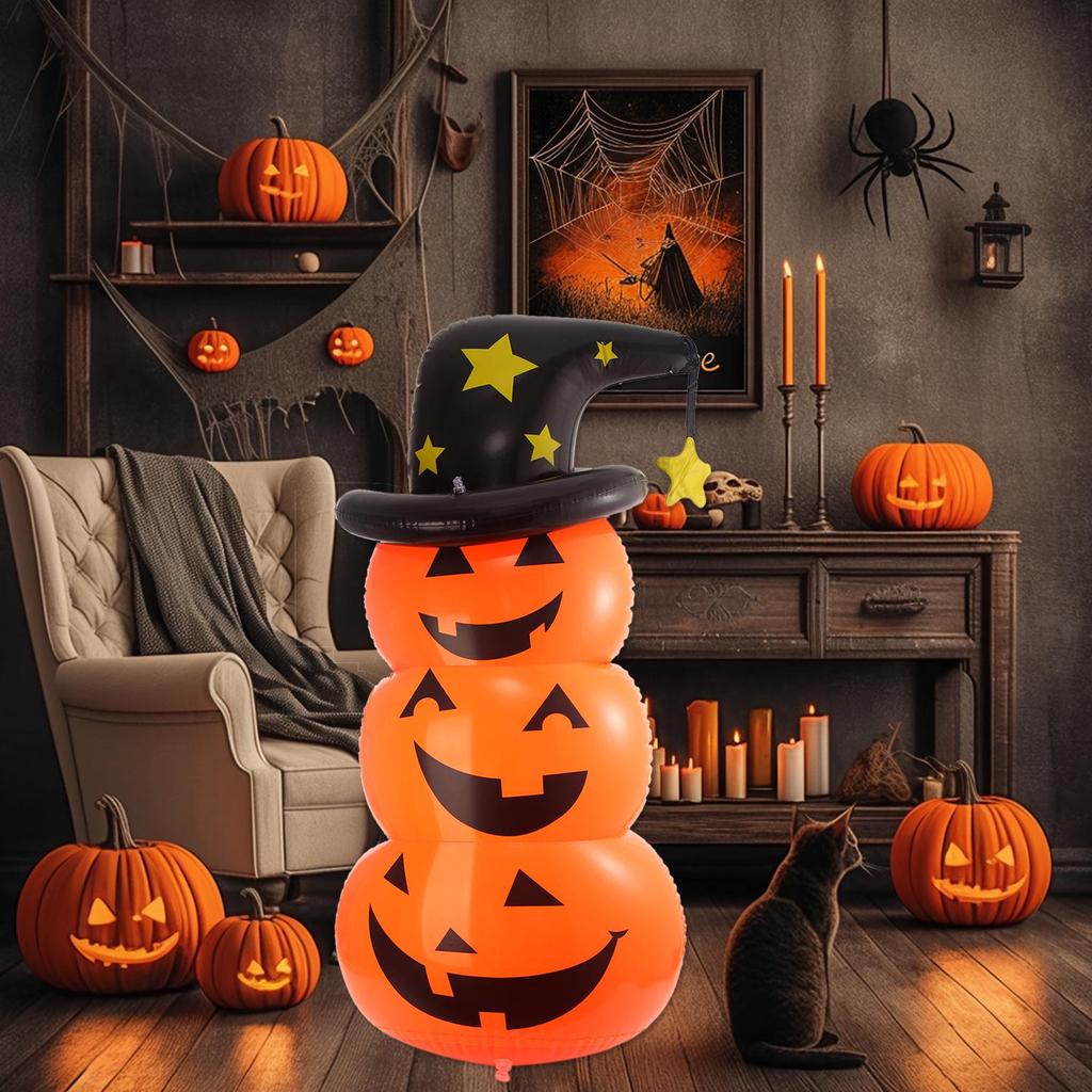Надувное украшение на Хэллоуин и Рождество в виде тыквы и привидения для тамблер-бара и детского сада