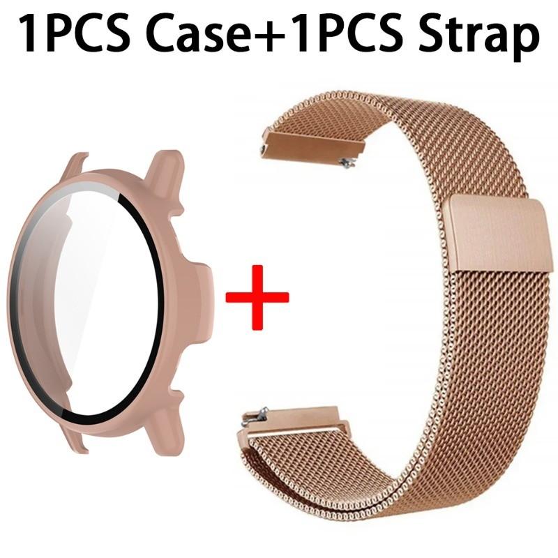 Strap + Case Cover for Garmin Vivoactive 5 / Active 5 Stainless Steel Band for Garmin Active5 Wristband Protective Shell