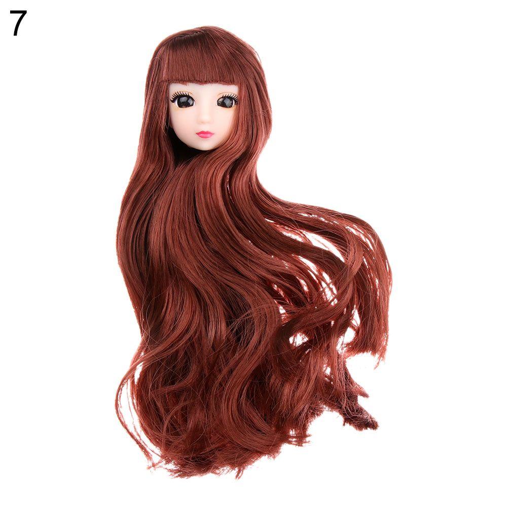 Игрушки Длинные прически 1/6 BJD Кукольная голова DIY Головной убор 30 Кукольные суставы Древние Кукольные аксессуары