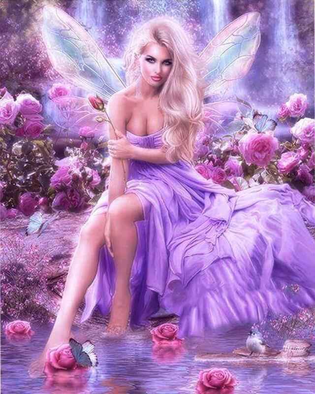 5D DIY алмазная живопись Русалка полная дрель вышивка крестиком Алмазная вышивка феи и животные домашняя картина горный хрусталь подарок ручной работы