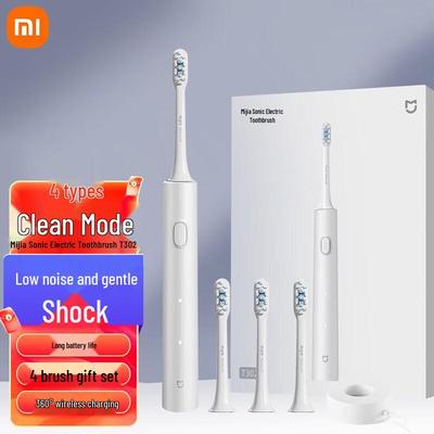 Электрическая зубная щетка Xiaomi T302, китайская вилка (адаптер в комплекте)