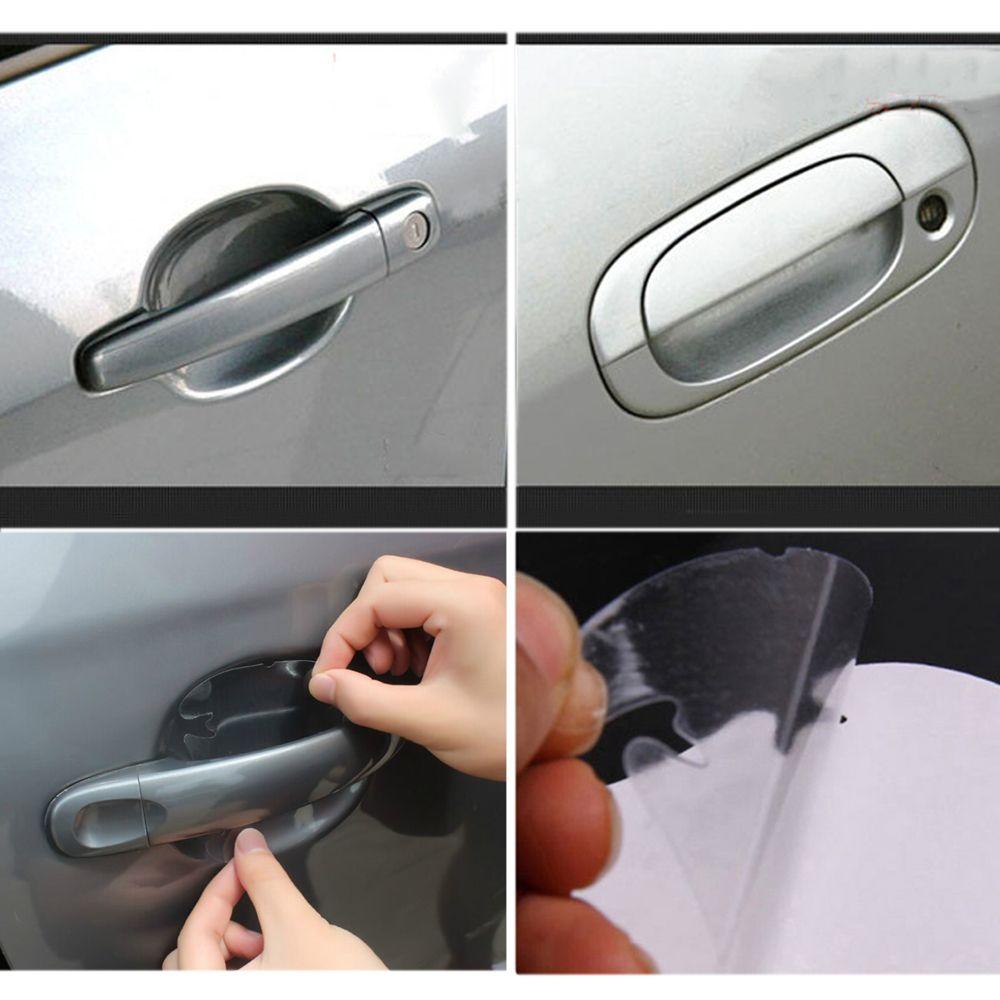 Durable Universal Invisible Sticker Car Door Handle Scratches Guard Protector Protective Cover Film
