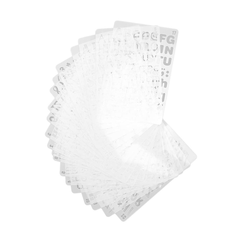 20 шт. Полые шаблоны для рисования ПЭТ Буквы Цифры Трафареты для копирования рисунков для поделок своими руками