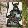 2D Плоский, Металлическая настенная картина Marvel Avengers - Классический 2D плоский дизайн, 20x30см, Идеально для гостиной, спальни, офиса или игровой комнаты