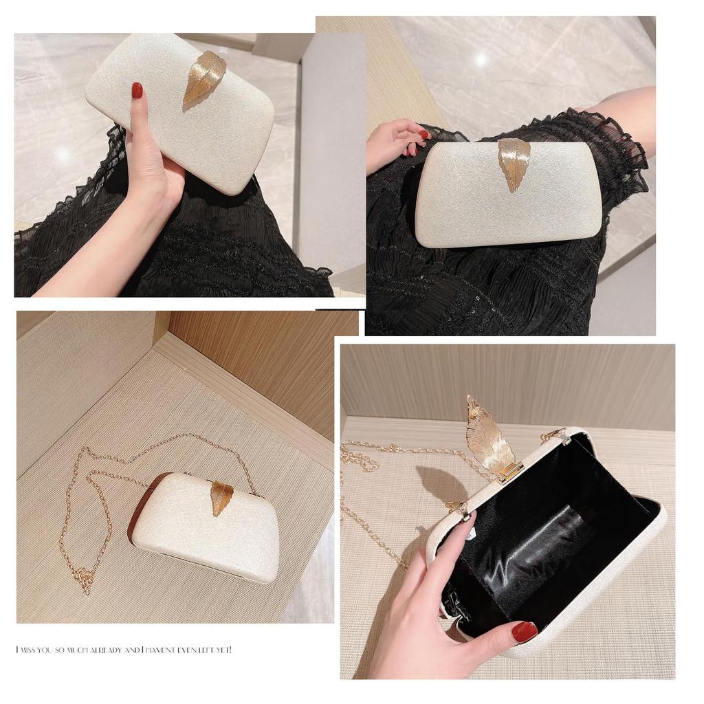 Женская свадебная сумка Art Hertz, Вечерняя сумка, Клатч для повседневного использования и особых случаев (белый) - Маленький размер не подходит для подарочных конвертов.