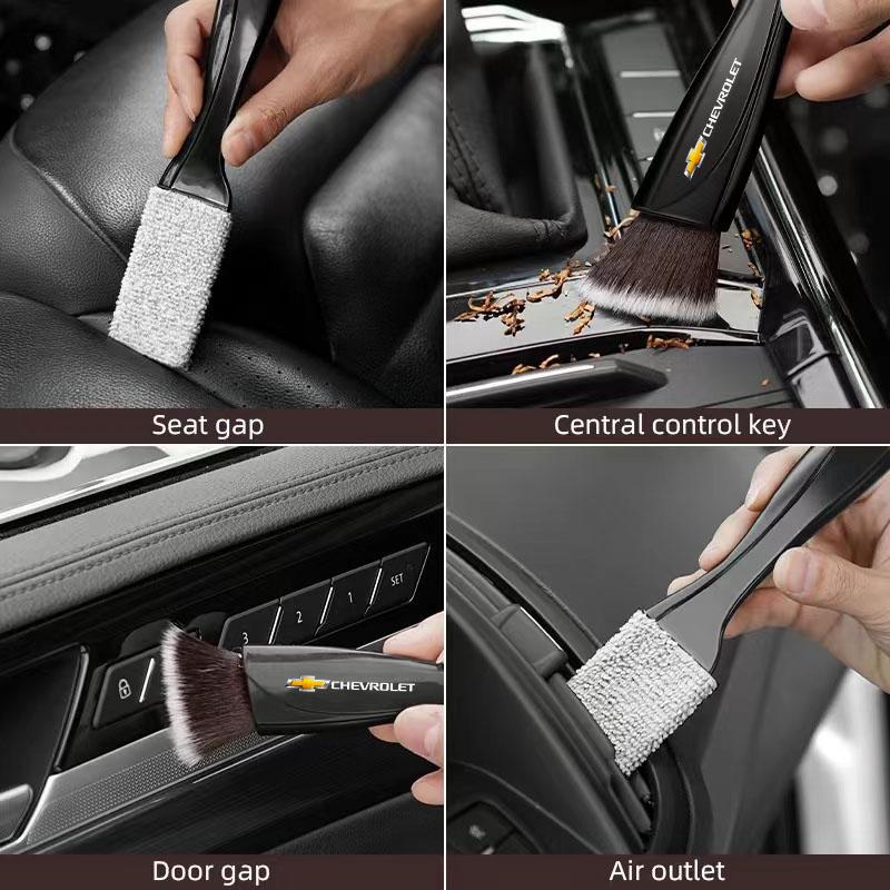 AABHF1 2 In 1 Car Interior Cleaning Brush Remove Dust Tools Accessories For Chevrolet Cruze Spark Captiva Suburban Camaro Malibu Trax